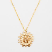 Load image into Gallery viewer, 2020 New Women Gold Necklace You are my sunshine Open Locket Sunflower Pendant Necklace Men Gifts