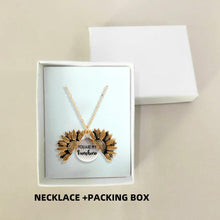 Load image into Gallery viewer, 2020 New Women Gold Necklace You are my sunshine Open Locket Sunflower Pendant Necklace Men Gifts