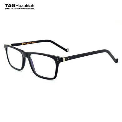 2023 glasses frame women men Small square handmade Retro eyeglasses designer brand College Italy imports plate black