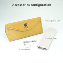 Load image into Gallery viewer, 2023 glasses frame women men Small square handmade Retro eyeglasses designer brand College Italy imports plate black