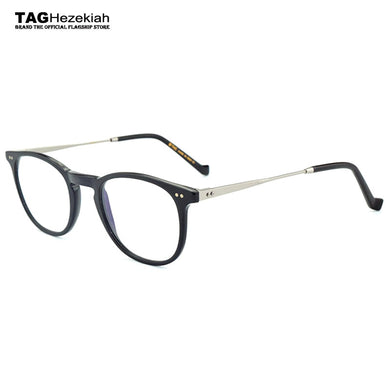 2023 round glasses frame women men TAG brand handmade Retro eyeglasses designer metal Italy imports plate prescription Nerd