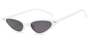 2023 Cat Eye Sunglasses Men Small Triangle Eyeglasses With Rivet Transparent Plastic Glasses Ocean Lenses gafas de sol