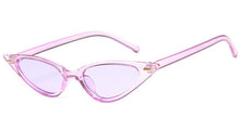 Load image into Gallery viewer, 2023 Cat Eye Sunglasses Men Small Triangle Eyeglasses With Rivet Transparent Plastic Glasses Ocean Lenses gafas de sol