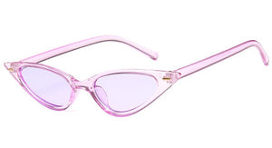 2023 Cat Eye Sunglasses Men Small Triangle Eyeglasses With Rivet Transparent Plastic Glasses Ocean Lenses gafas de sol