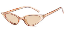 Load image into Gallery viewer, 2023 Cat Eye Sunglasses Men Small Triangle Eyeglasses With Rivet Transparent Plastic Glasses Ocean Lenses gafas de sol