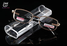 Load image into Gallery viewer, 2023 Promotion Clara Vida With Case Unisex Reading Glasses Square Shape Briller Gafas Oculos+1.0 +1.5 +2.0 +2.5 +3.0 +3.5+4.0