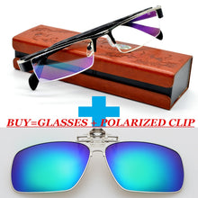 Load image into Gallery viewer, 2023 Reading Glasses Men !!!a Clip And Classic Men Titanium Multicoating Lenses Business Reading Glasses+1+1.5+2+2.5+3+3.5+4