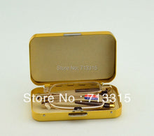 Load image into Gallery viewer, 2023 Reading Glasses Steel Case Slim Narrow Portable Folding Golden Metal Frame Reading Glasses+1 +1.5 +2 +2.5 +3 +3.5 +4 +1