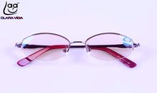 Load image into Gallery viewer, 2023 Real = Clara Vida = Designer Half-rim Coated Anti Ray Women Reading Glasses +1 +1.5 +2 +2.5 +3 +3.5 +4 With Case