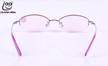 Load image into Gallery viewer, 2023 Real = Clara Vida = Designer Half-rim Coated Anti Ray Women Reading Glasses +1 +1.5 +2 +2.5 +3 +3.5 +4 With Case