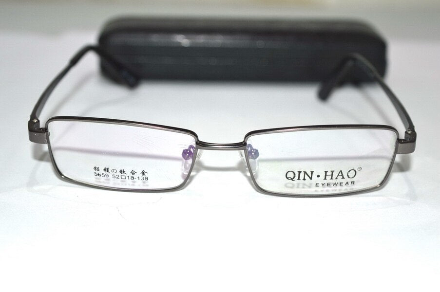 2023 Real Gafas Optical Custom Made Lenses Titanium Full-rim Frame Reading Glasses +1 +1.5 +2+2.5 +3 +3.5 +4 +4.5 +5 +5.5 +6
