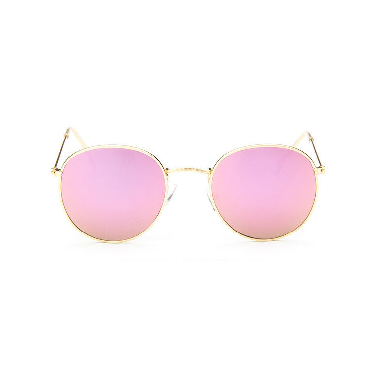 2023 Round Retro Sunglasses Women Brand Designer Female Mirror Sunglasses Ray Pink  Sun Glasses For Women UV400