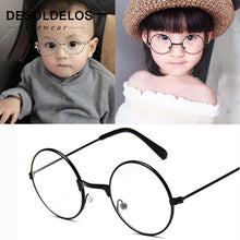 Load image into Gallery viewer, 2023 Round Spectacles Glasses Frames Eyewear Kids With Clear Lens Myopia Optical Transparent Glasses For Children Boys Girls