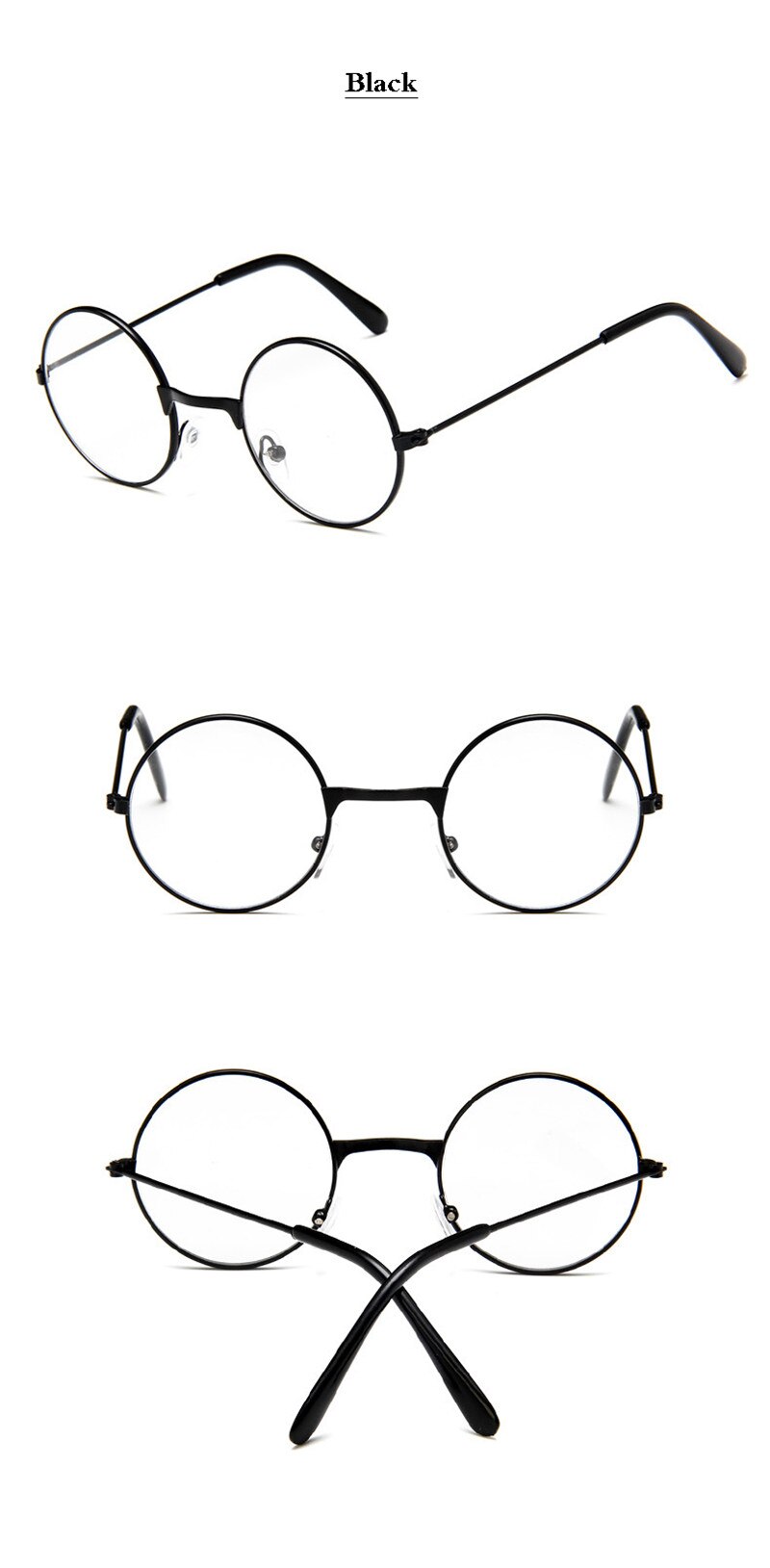 2023 Round Spectacles Glasses Frames Eyewear Kids With Clear Lens Myopia Optical Transparent Glasses For Children Boys Girls
