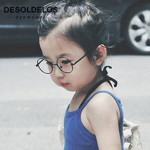 2023 Round Spectacles Glasses Frames Eyewear Kids With Clear Lens Myopia Optical Transparent Glasses For Children Boys Girls