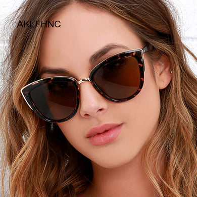 2023 Sexy Cat Eye Sunglasses Women  Brand Designer Vintage Gradient Glasses Retro Sun Glasses Female Eyewear