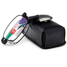 Load image into Gallery viewer, 2023 Shuaidi Pu Case Belt Portable Foldable Noble Wear Anti-reflection Coated Reading Glasses+1.0 +1.5 +2.0 +2.5 +3.0 +3.5+4.0