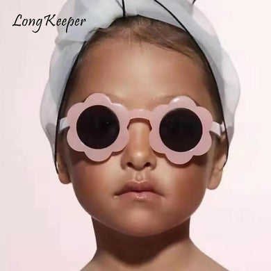 2023 Sun Flower kids Sunglasses Boys Girls Round UV400 Glasses Sunglasses Children Lovely Baby Sun Glasses gafas de sol mujer