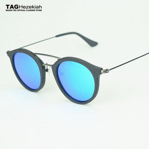 2023 TAG Hezekiah Brand designer polarized sunglasses 7097 wood grain sunglasses women men Retro driving classic sun glasses