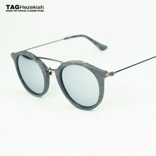 Load image into Gallery viewer, 2023 TAG Hezekiah Brand designer polarized sunglasses 7097 wood grain sunglasses women men Retro driving classic sun glasses