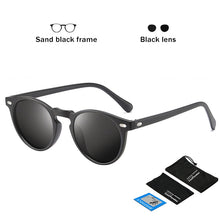 Carica l'immagine nel visualizzatore di Gallery, 2023 TR90 Lightweight Tortoise Brown Unisex Sunglasses Polarized Men Women Vintage Retro Small Round gafas oculos de sol UV400