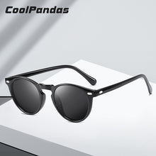 Carica l'immagine nel visualizzatore di Gallery, 2023 TR90 Lightweight Tortoise Brown Unisex Sunglasses Polarized Men Women Vintage Retro Small Round gafas oculos de sol UV400