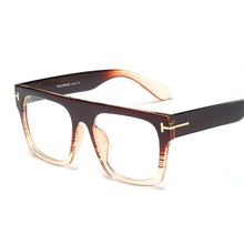 Load image into Gallery viewer, 2023 Vintage Square Glasses Frame Women Leopard Black Clear Glasses Female Eyewear Accessories oculos de sol feminino