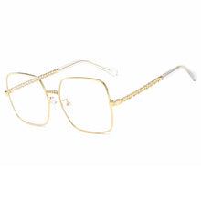Load image into Gallery viewer, 2023 Women Glasses Frames Female Gold Silver Color Sunglasses Anti-blue Light Flat Mirror Eyeglasses armacao de oculos