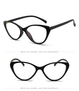 2023 Women Vintage glasses clear lens optical Cat eye frames Slim leg light reading Glasses Oculos de grau feminino 859