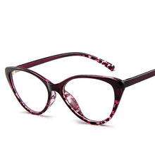 Load image into Gallery viewer, 2023 Women Vintage glasses clear lens optical Cat eye frames Slim leg light reading Glasses Oculos de grau feminino 859