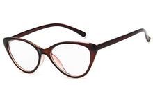 Load image into Gallery viewer, 2023 Women Vintage glasses clear lens optical Cat eye frames Slim leg light reading Glasses Oculos de grau feminino 859