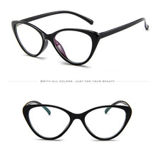 Load image into Gallery viewer, 2023 Women Vintage glasses clear lens optical Cat eye frames Slim leg light reading Glasses Oculos de grau feminino 859