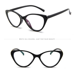 2023 Women Vintage glasses clear lens optical Cat eye frames Slim leg light reading Glasses Oculos de grau feminino 859