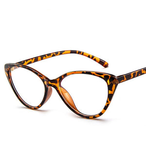 2023 Women Vintage glasses clear lens optical Cat eye frames Slim leg light reading Glasses Oculos de grau feminino 859