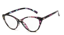 Load image into Gallery viewer, 2023 Women Vintage glasses clear lens optical Cat eye frames Slim leg light reading Glasses Oculos de grau feminino 859