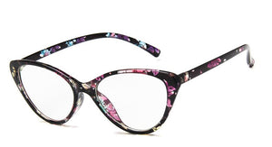2023 Women Vintage glasses clear lens optical Cat eye frames Slim leg light reading Glasses Oculos de grau feminino 859