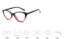 Load image into Gallery viewer, 2023 Women Vintage glasses clear lens optical Cat eye frames Slim leg light reading Glasses Oculos de grau feminino 859