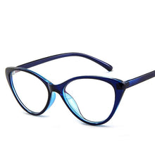 Load image into Gallery viewer, 2023 Women Vintage glasses clear lens optical Cat eye frames Slim leg light reading Glasses Oculos de grau feminino 859