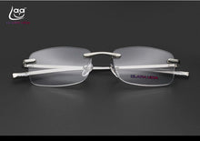 Load image into Gallery viewer, 2023 =clara Vida= Limited Al-mg Rimless Reading Glasses Ultra Light Uv400 Anti-fatigue Lenses +2.0 +2.5 2.75 +3.0 +3.5 3.75