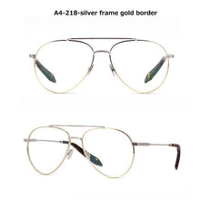 Load image into Gallery viewer, 2023 classic glasses frame women Myopia computer eyeglasses men  metal Brand spectacle frames Clear Lens Glasses 218