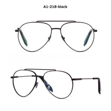 Load image into Gallery viewer, 2023 classic glasses frame women Myopia computer eyeglasses men  metal Brand spectacle frames Clear Lens Glasses 218