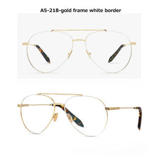 Load image into Gallery viewer, 2023 classic glasses frame women Myopia computer eyeglasses men  metal Brand spectacle frames Clear Lens Glasses 218