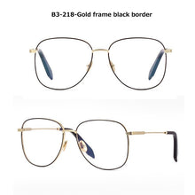 Load image into Gallery viewer, 2023 classic glasses frame women Myopia computer eyeglasses men  metal Brand spectacle frames Clear Lens Glasses 218