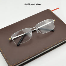 Load image into Gallery viewer, 2023 Brand  rimless glasses frame titanium eye glasses frames for men Square Business eyeglasses frames men