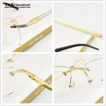 Load image into Gallery viewer, 2023 Brand  rimless glasses frame titanium eye glasses frames for men Square Business eyeglasses frames men