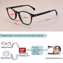Load image into Gallery viewer, 2023 Brand transparent glasses frame women vintage spectacle frames myopia computer round glasses frame men eyeglasses