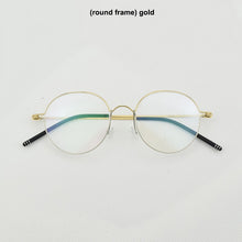 Load image into Gallery viewer, 2023 TAG Brand Spectacles Round Ultralight Titanium round Glasses Frame Men Danish designer Eyeglass Frames Women Square