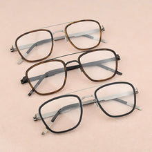 Load image into Gallery viewer, 2023 brand Square eyeglasses Women&#39;s titanium glasses frame men optical glasses frame women spectacle frames Men&#39;s 9708