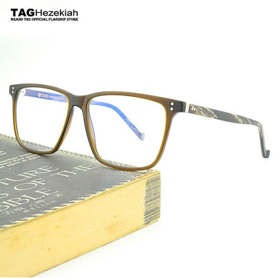 2023 glasses frame Retro TAG Hezekiah brand Big box eye glasses frame eyewear glasses computer anti radiation myopia glasses