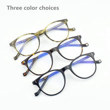 Load image into Gallery viewer, 2023 Round glasses frame women Brand computer glasses eyeglasses frames men design frame glasses Black tortoiseshell color